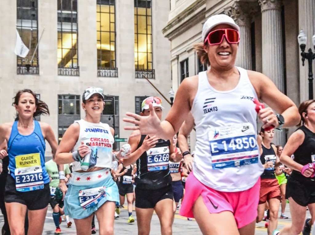 Run Squad athletes racing together in a marathon